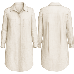 Moldes de confeccion para DAMAS Vestidos Chemise 7048
